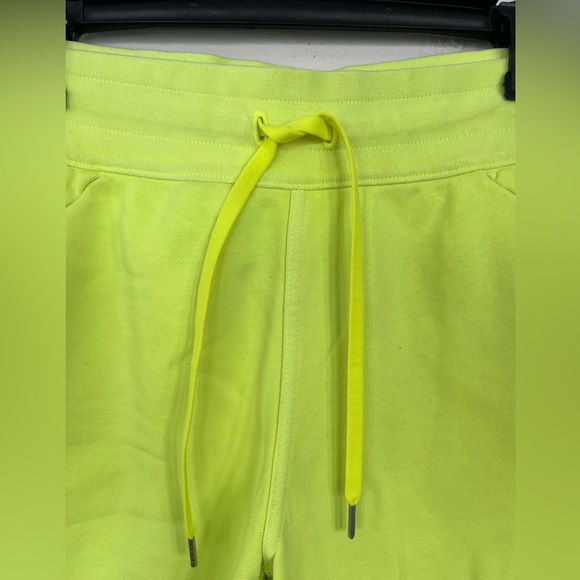 Lululemon Scuba Cropped Neon Yellow Jogger Pants - 8 - Picture 3 of 5